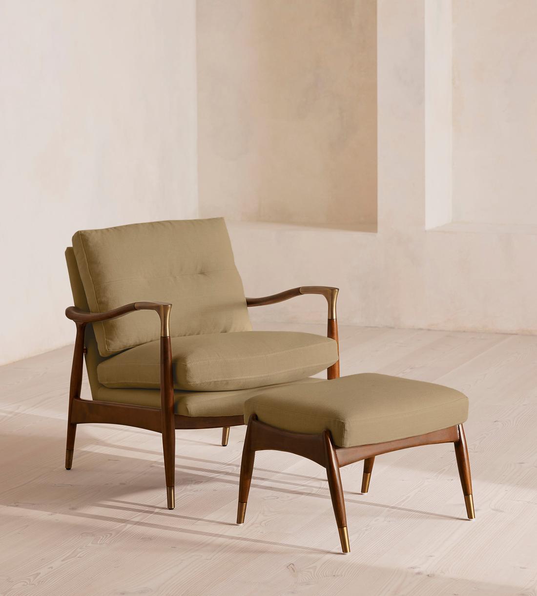 Theodore Armchair - Linen - Wheat - Images - Image 5