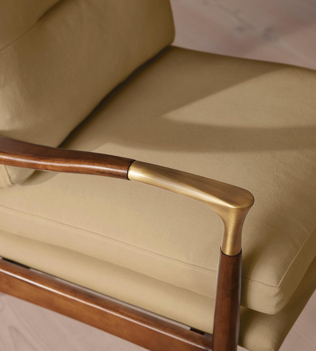 Theodore Armchair - Linen - Wheat - Images - Image 7