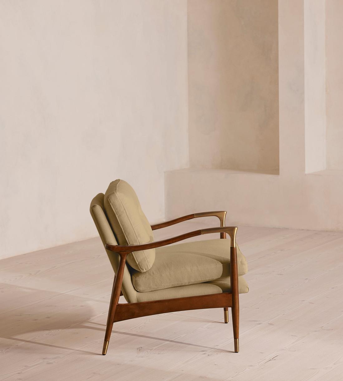 Theodore Armchair - Linen - Wheat - US - Images - Image 3