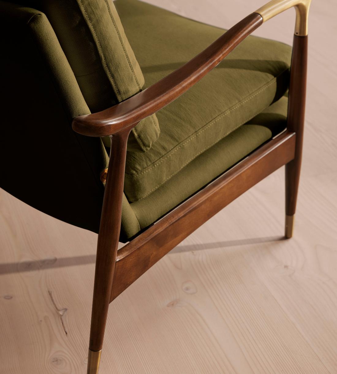 Theodore Armchair - Linen - Olive - US - Images - Image 7