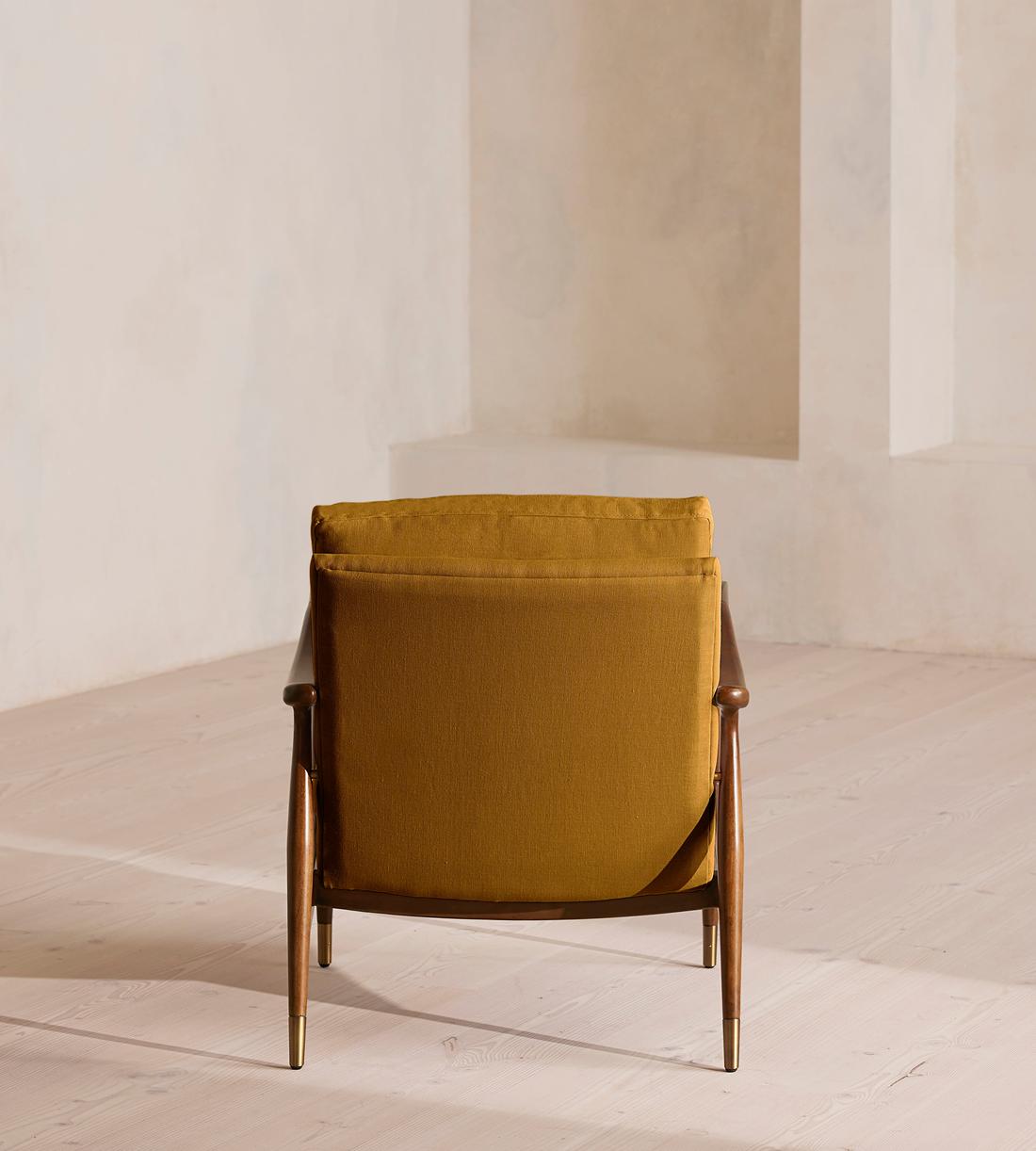 Theodore Armchair - Linen - Turmeric - US - Images - Image 4