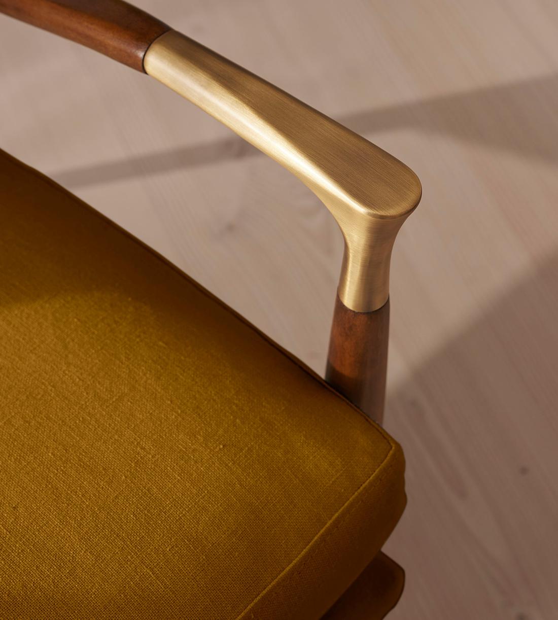 Theodore Armchair - Linen - Turmeric - US - Images - Image 5