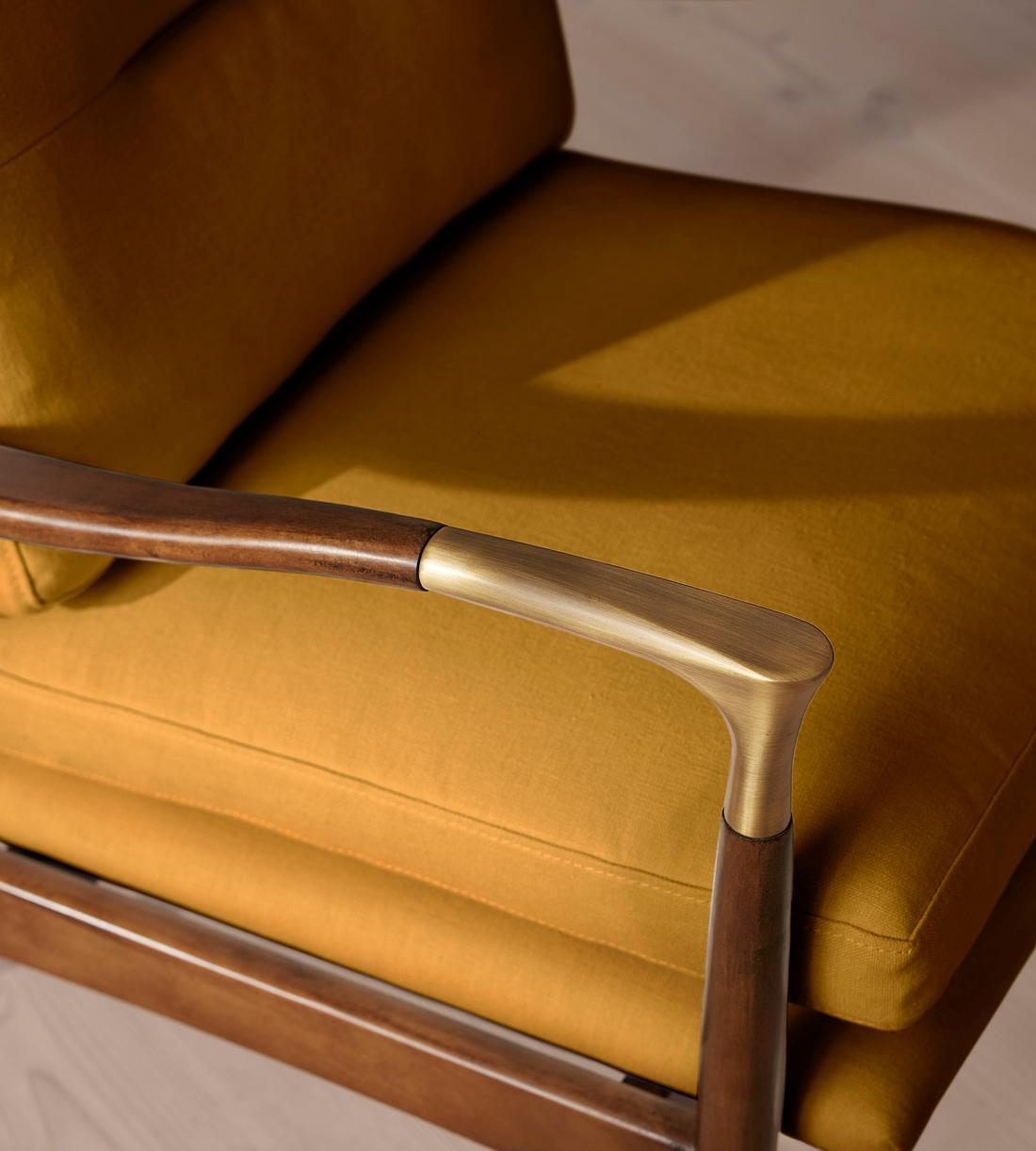 Theodore Armchair - Linen - Turmeric - US - Images - Image 6