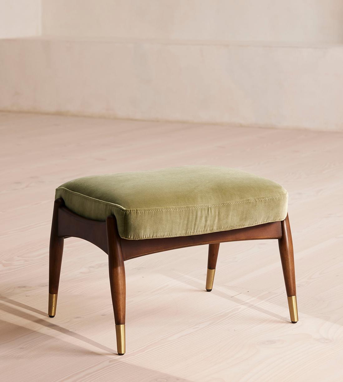 Theodore Footstool - Velvet - Lichen - Listing - Image 2