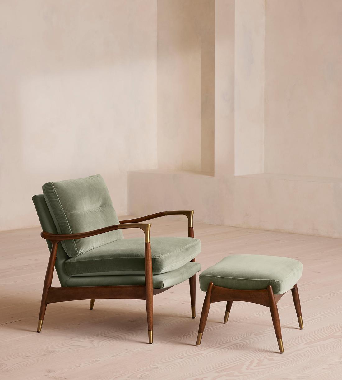 Theodore Armchair - Velvet - Seafoam - US - Images - Image 4