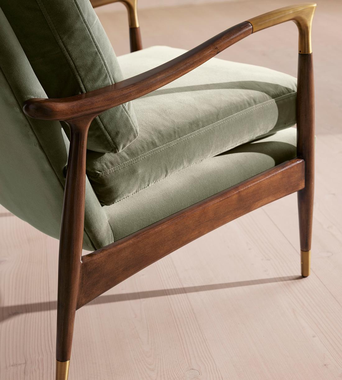 Theodore Armchair - Velvet - Seafoam - US - Images - Image 6