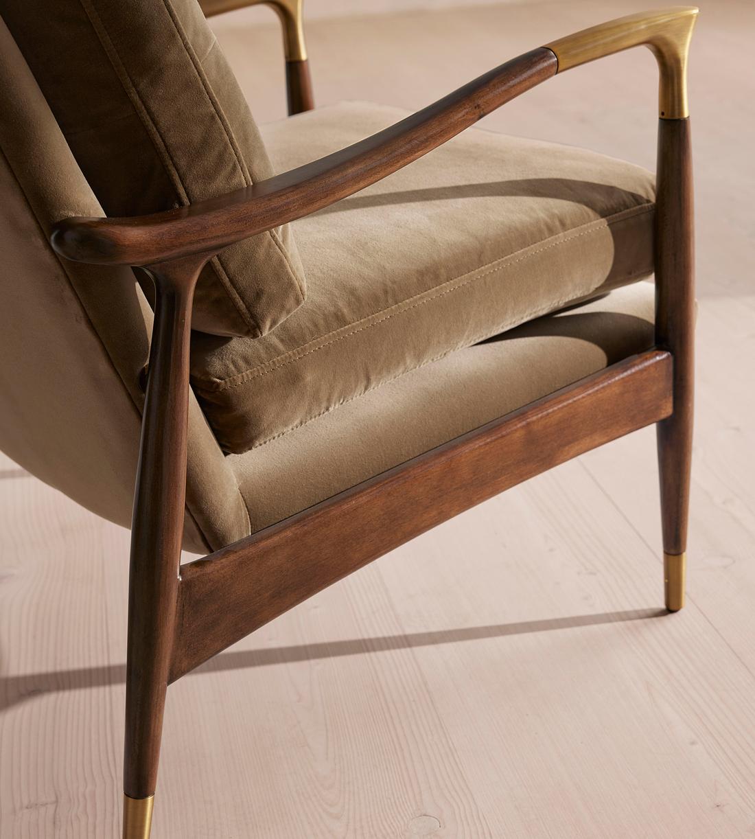 Theodore Armchair - Velvet - Truffle - UK - Images - Image 5
