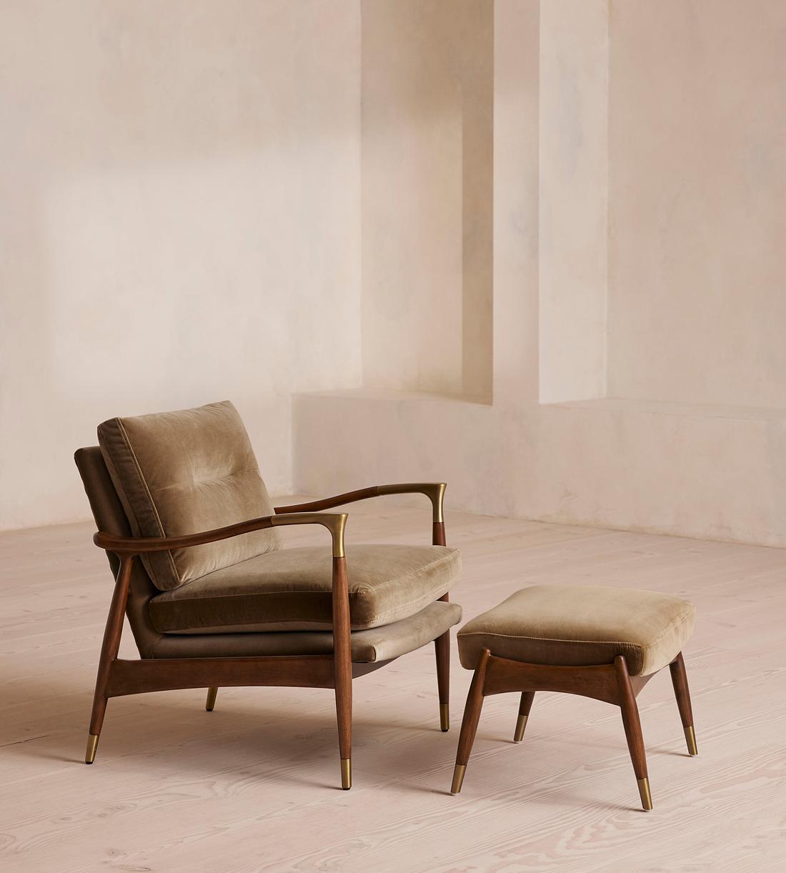 Theodore Armchair - Velvet - Truffle - US - Images - Image 4