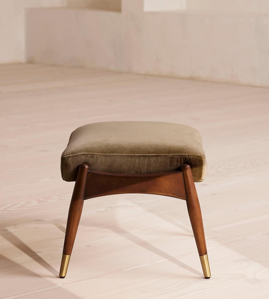 Theodore Footstool - Velvet - Truffle - US - Images - Image 3