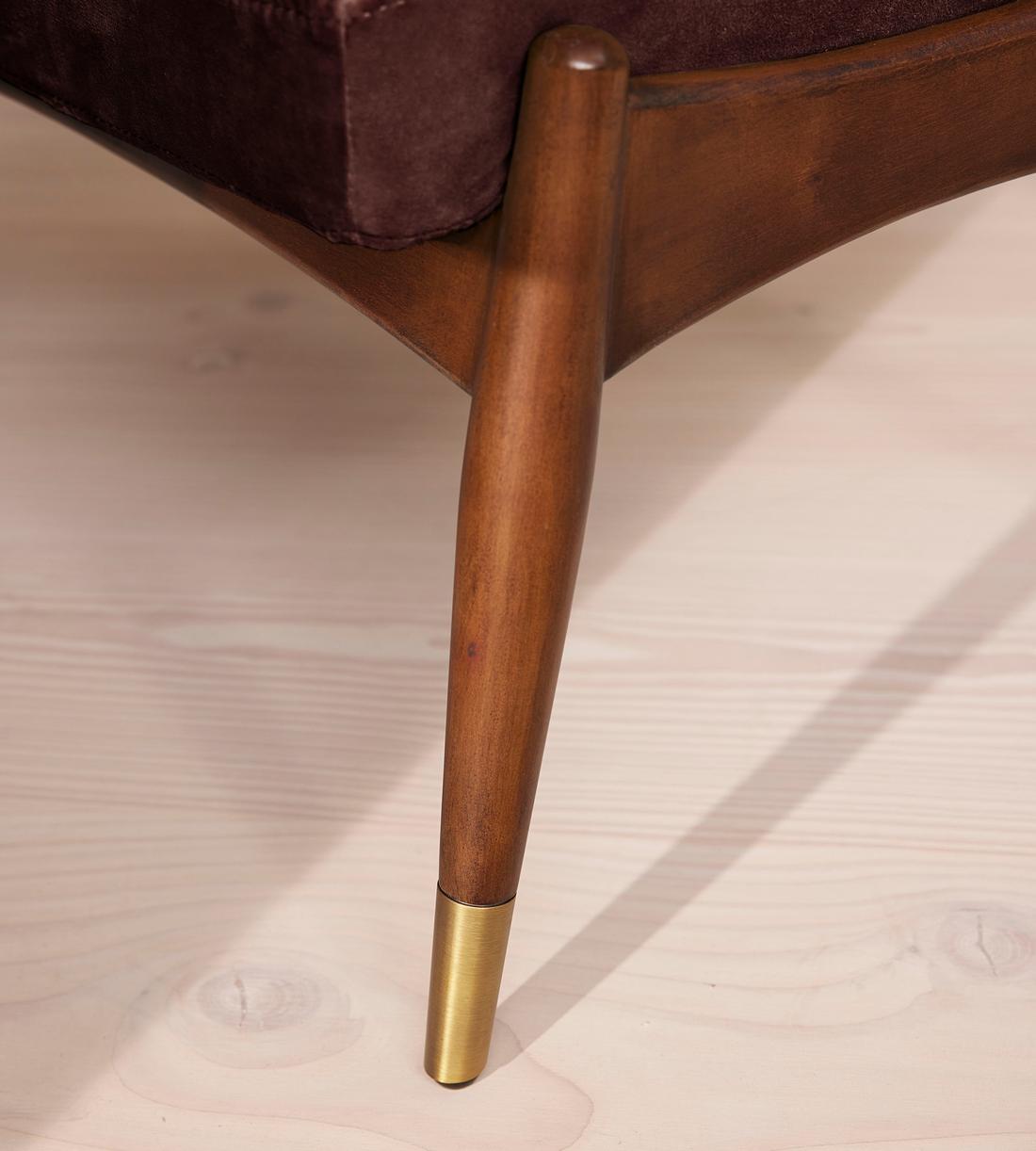 Theodore Footstool - Velvet - Aubergine - UK - Images - Image 5