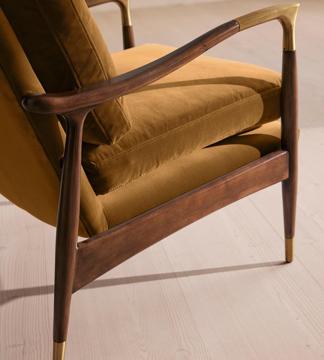 Theodore Armchair - Velvet - Mustard - US - Images - Image 6
