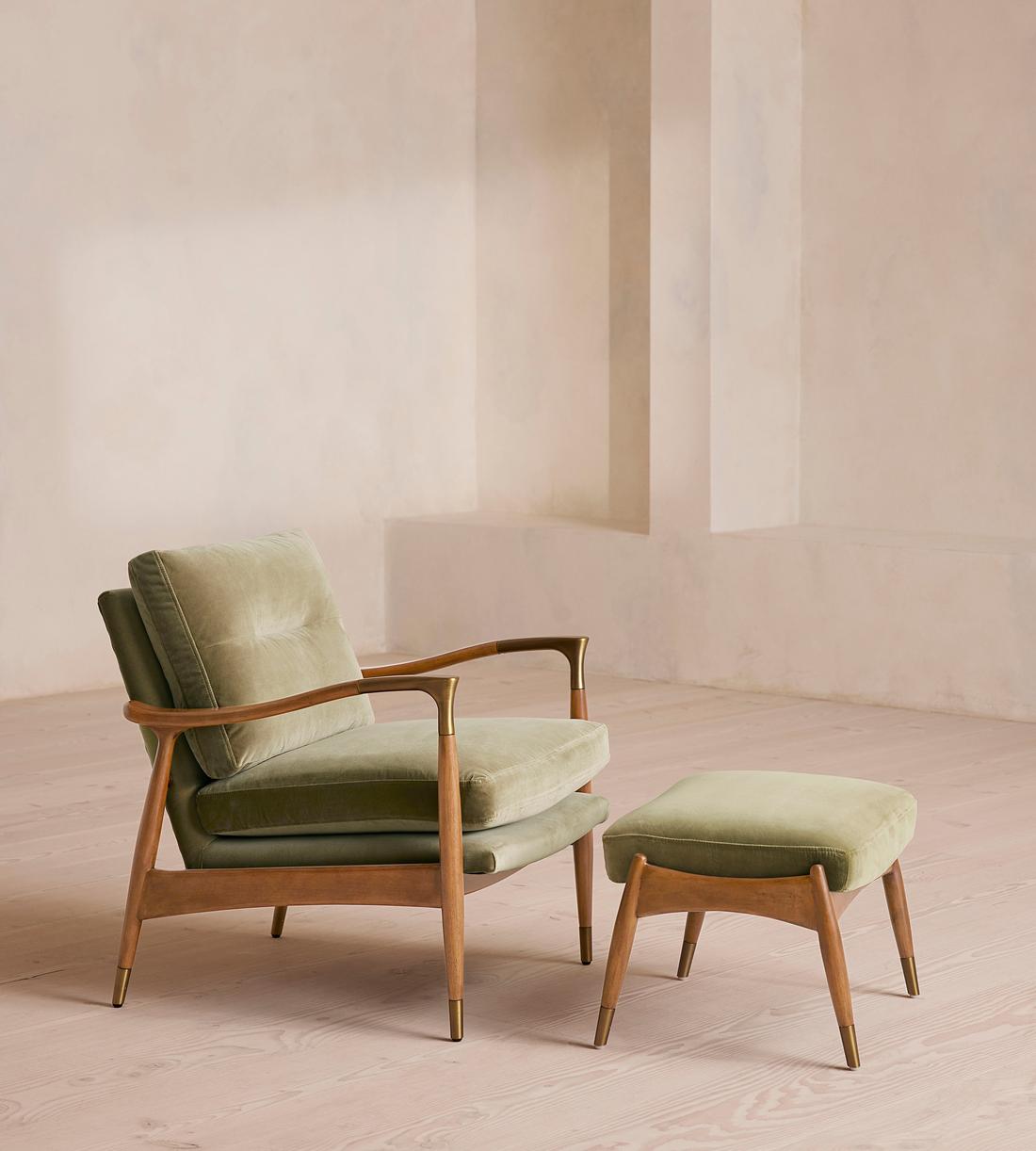 Theodore Armchair - Velvet - Lichen - US - Images - Image 5