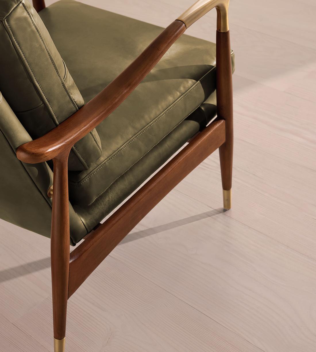 Theodore Armchair - Leather Moss - UK - Images - Image 6