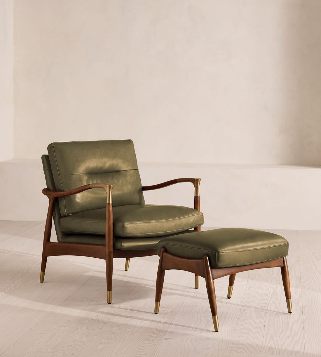 Theodore Armchair - Leather Moss - UK - Images - Image 7