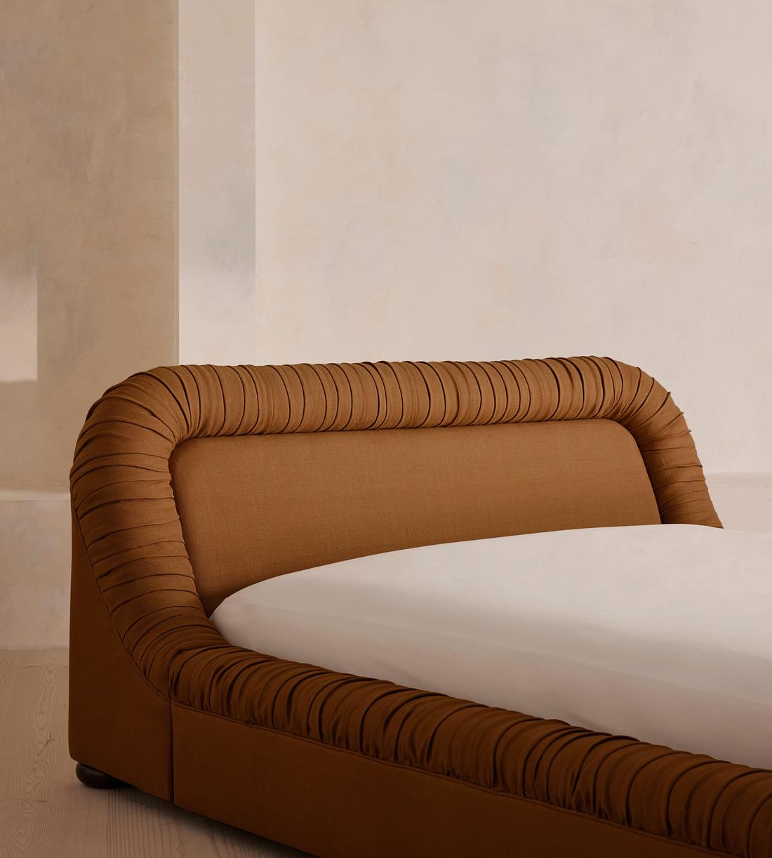 Vara Bed - Emperor - Linen - Terracotta - UK - Images - Image 4