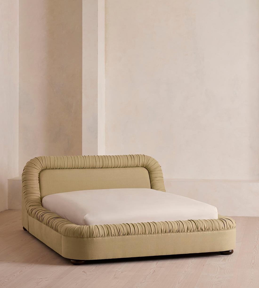 Vara Bed - King - Linen - Wheat - Listing - Image 1