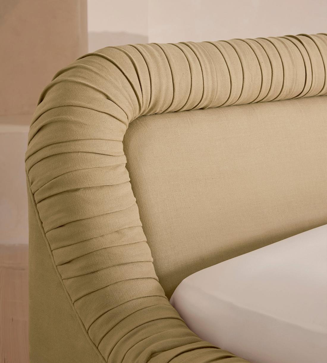 Vara Bed - King - Linen - Wheat - Images - Image 3