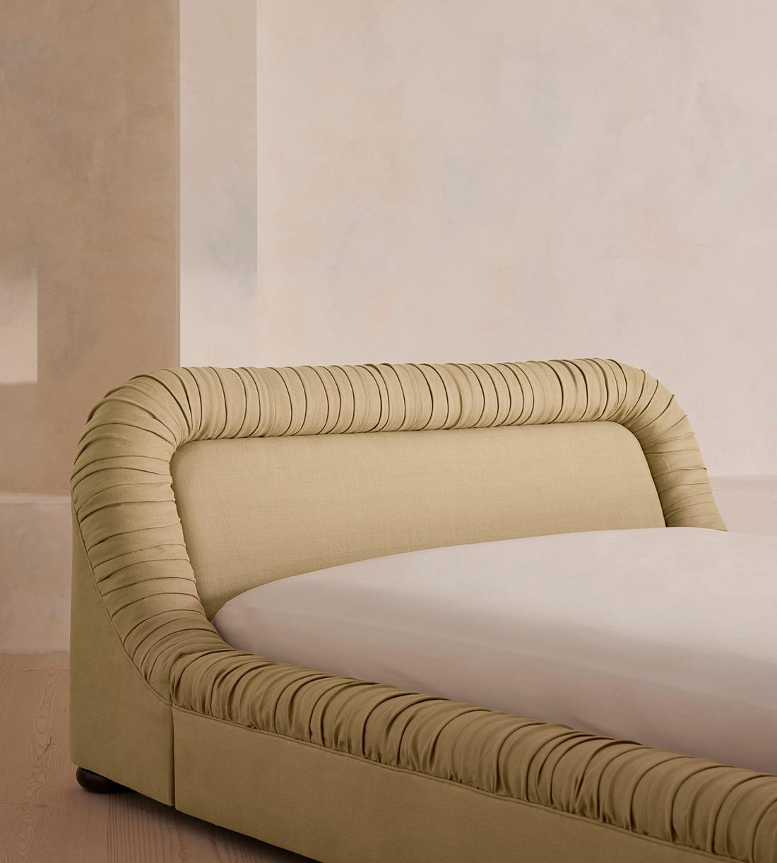 Vara Bed - Queen - Linen - Wheat - US - Images - Image 4