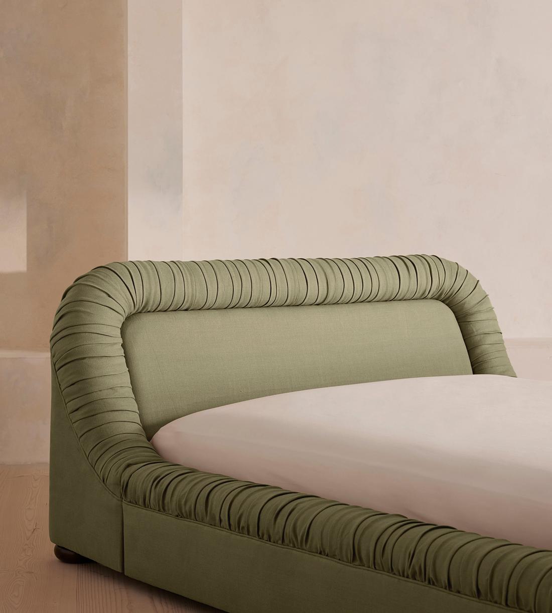 Vara Bed - King - Linen - Sage - US - Images - Image 4