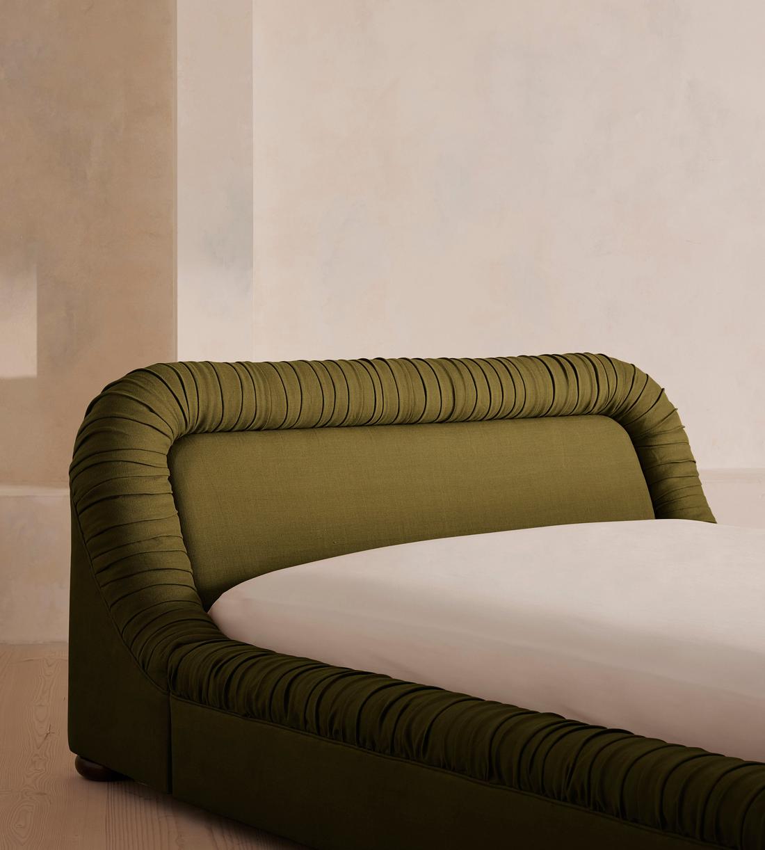 Vara Bed - Queen - Linen - Olive - US - Images - Image 4