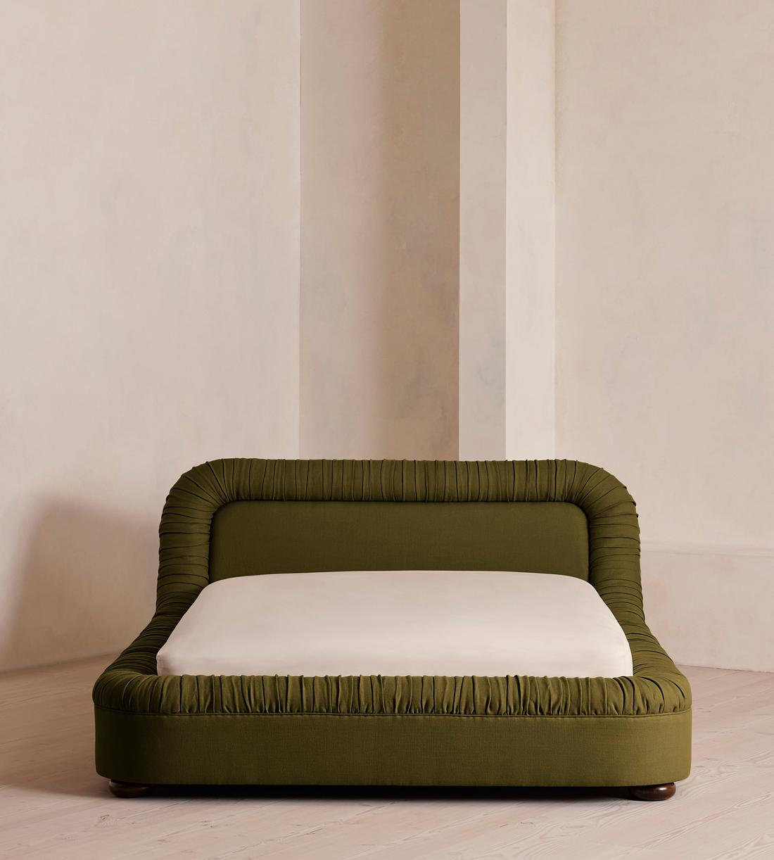 Vara Bed - King - Linen - Olive - US - Listing - Image 2