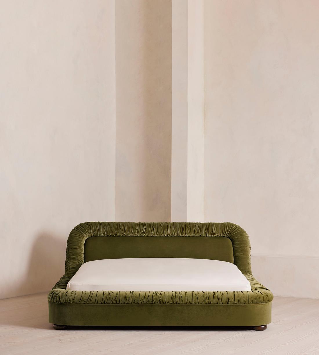 Vara Bed - King - Velvet - Olive - Listing - Image 2