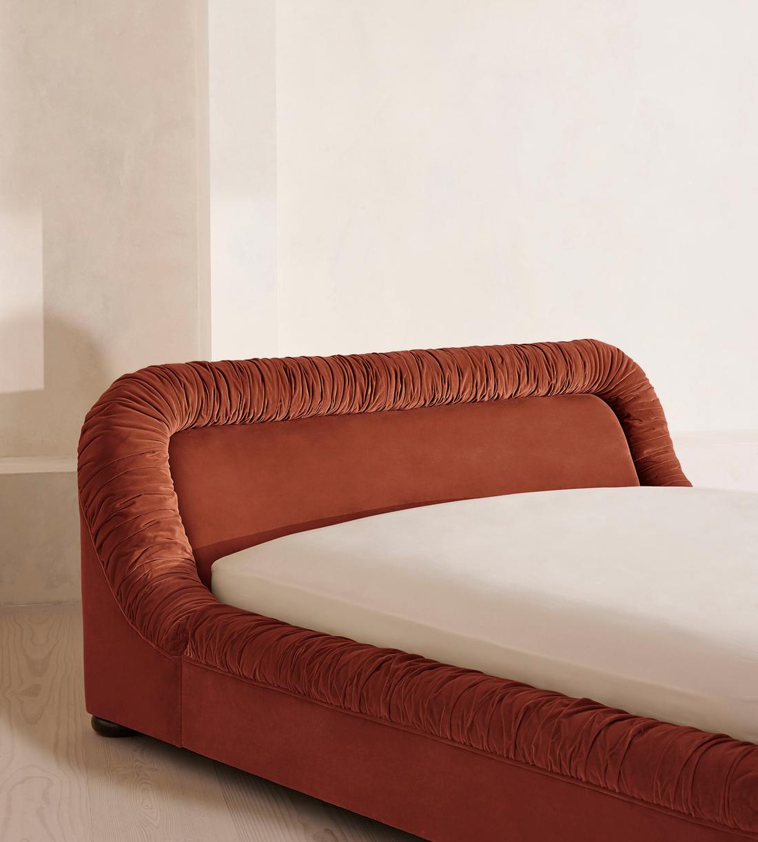 Vara Bed - King - Velvet Rust - Images - Image 3