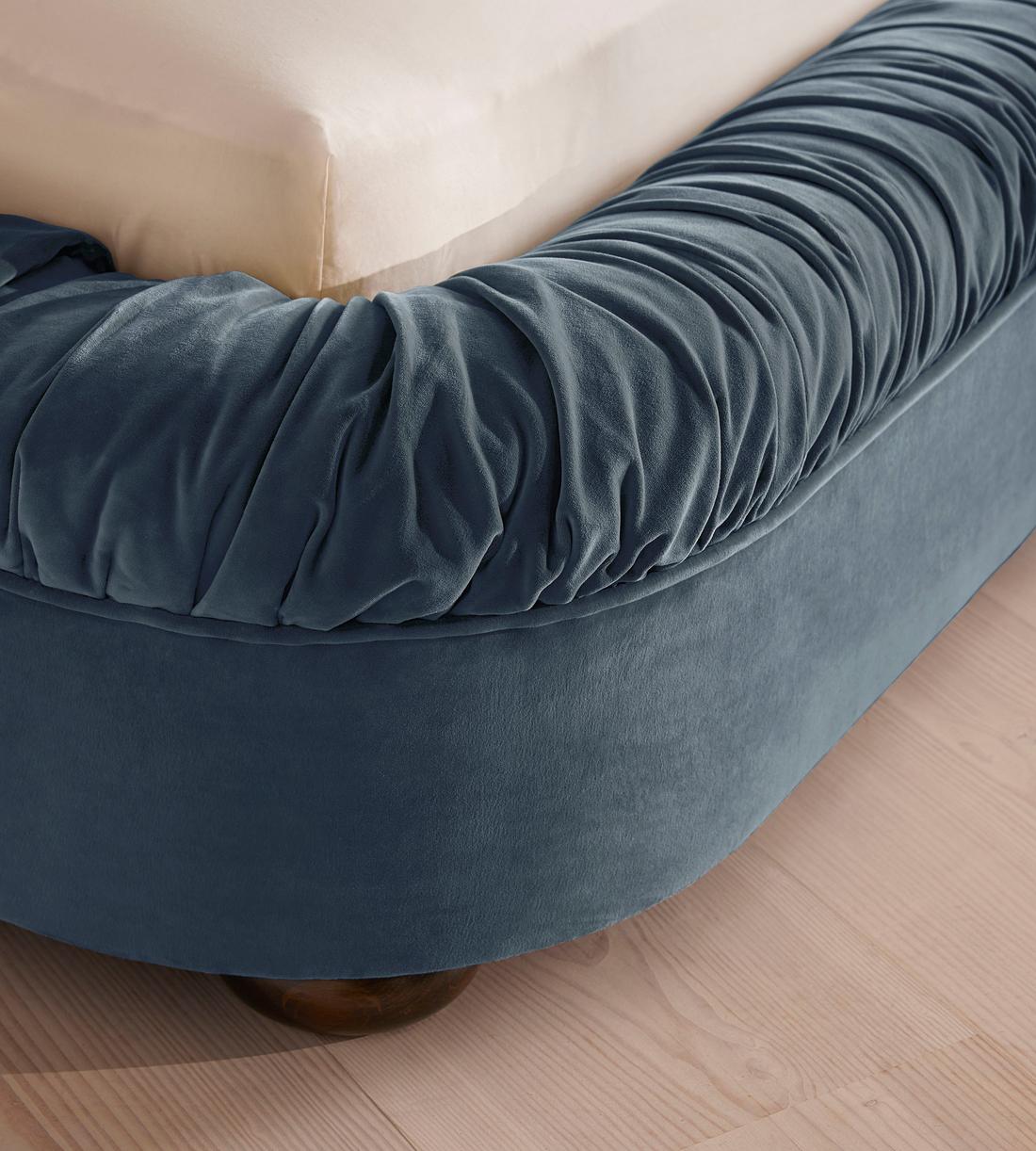 Vara Bed - Emperor - Velvet - Grey Blue - Images - Image 4