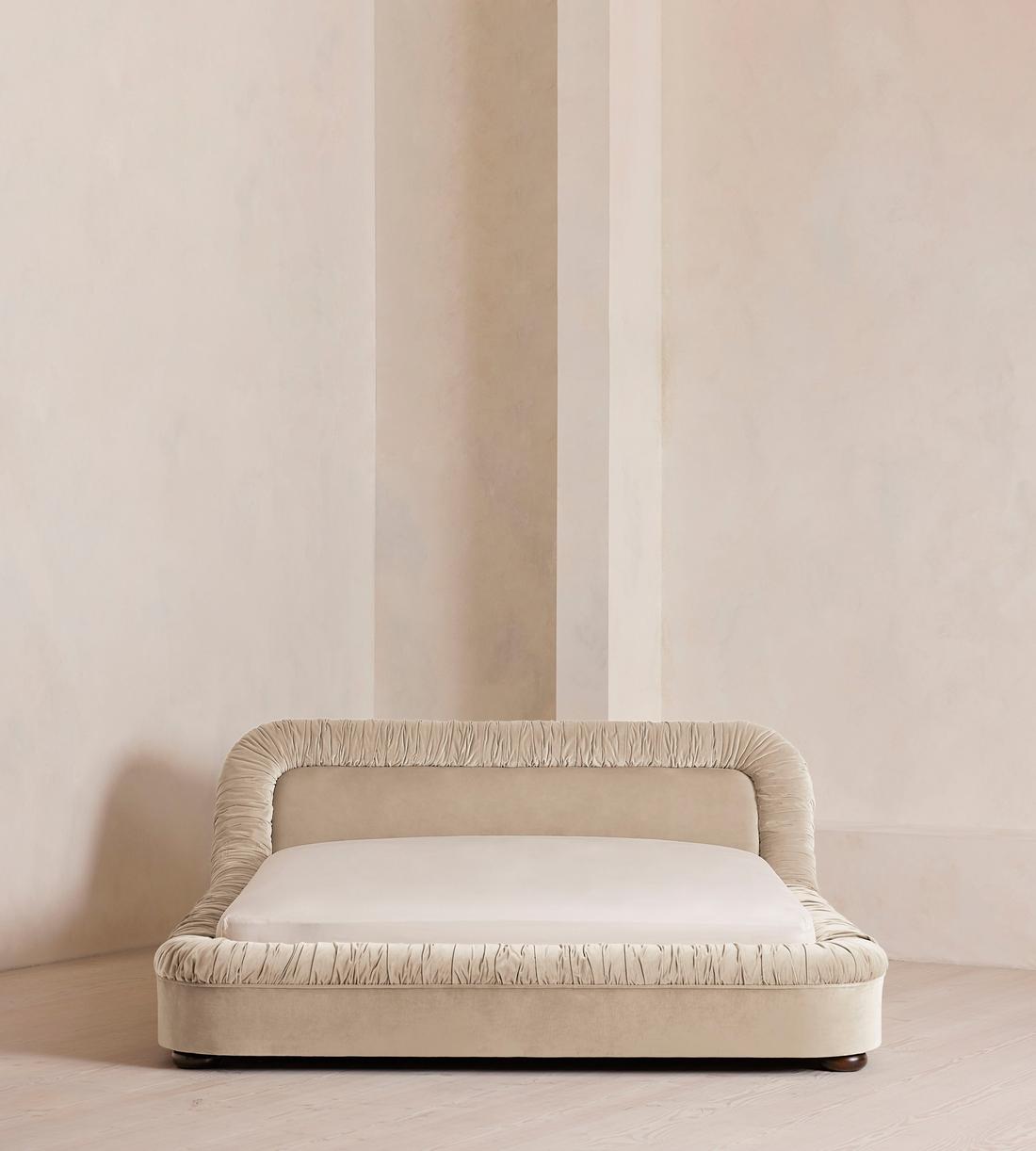 Vara Bed - Emperor - Velvet - Oyster - UK - Listing - Image 2