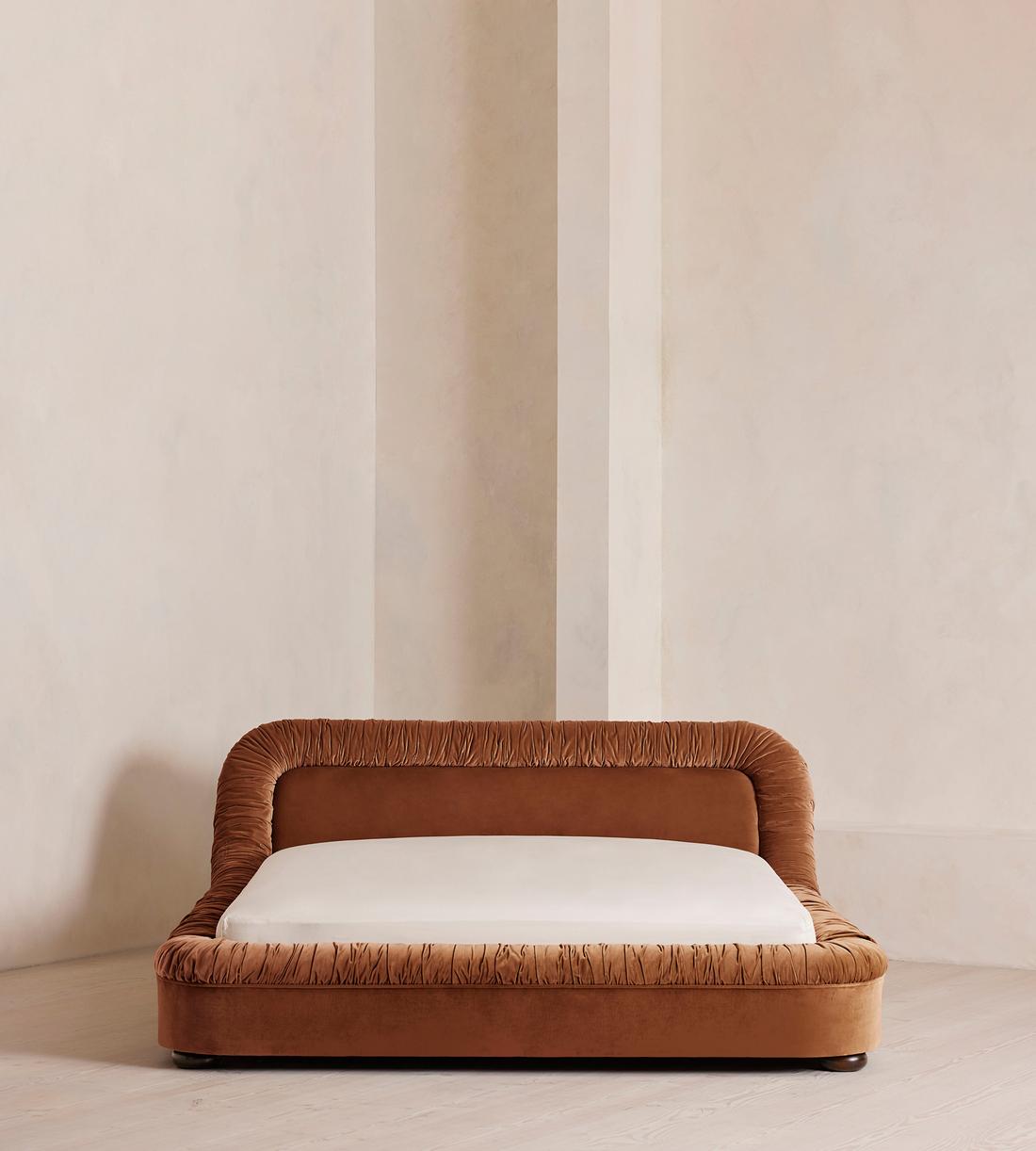 Vara Bed - King - Velvet - Cinnamon - UK - Listing - Image 2
