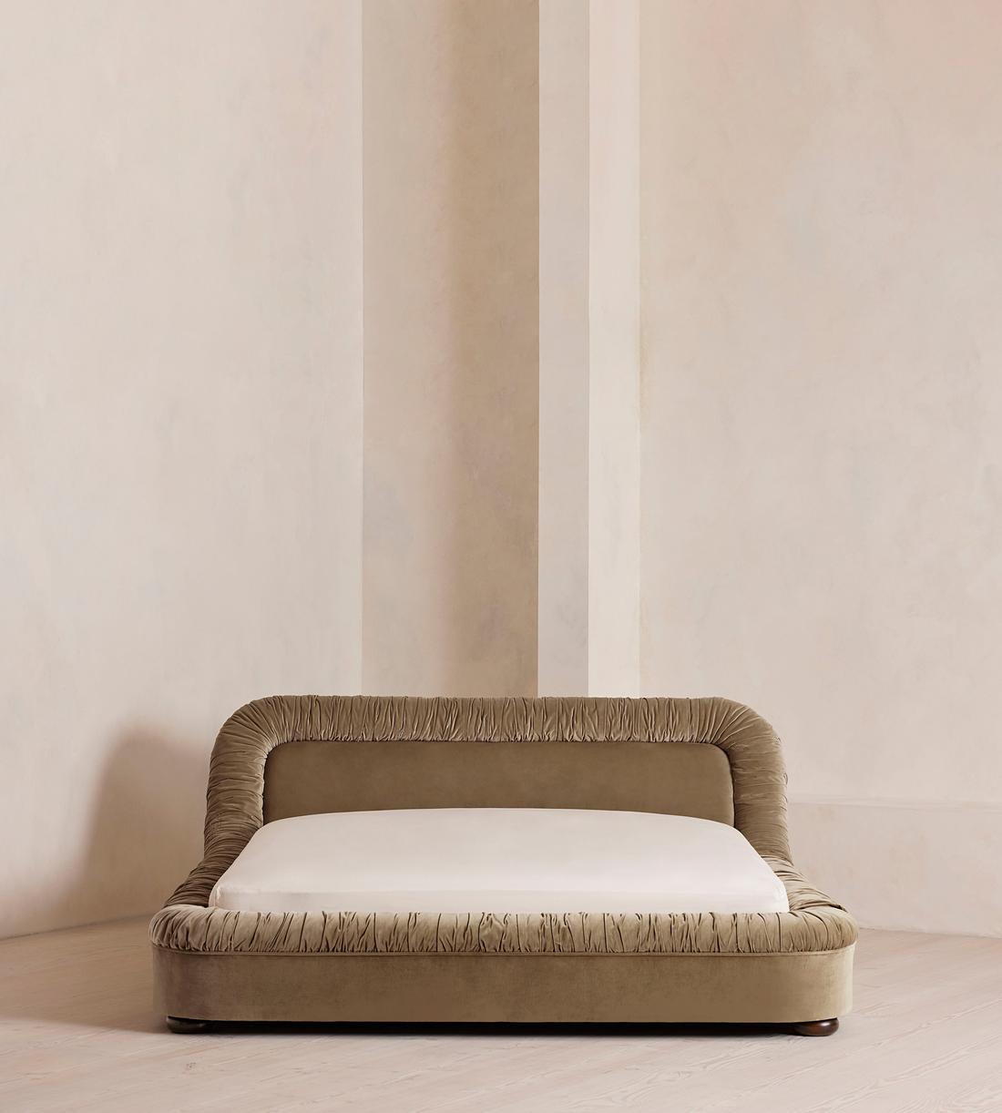 Vara Bed - Queen - Velvet - Truffle - US - Listing - Image 2