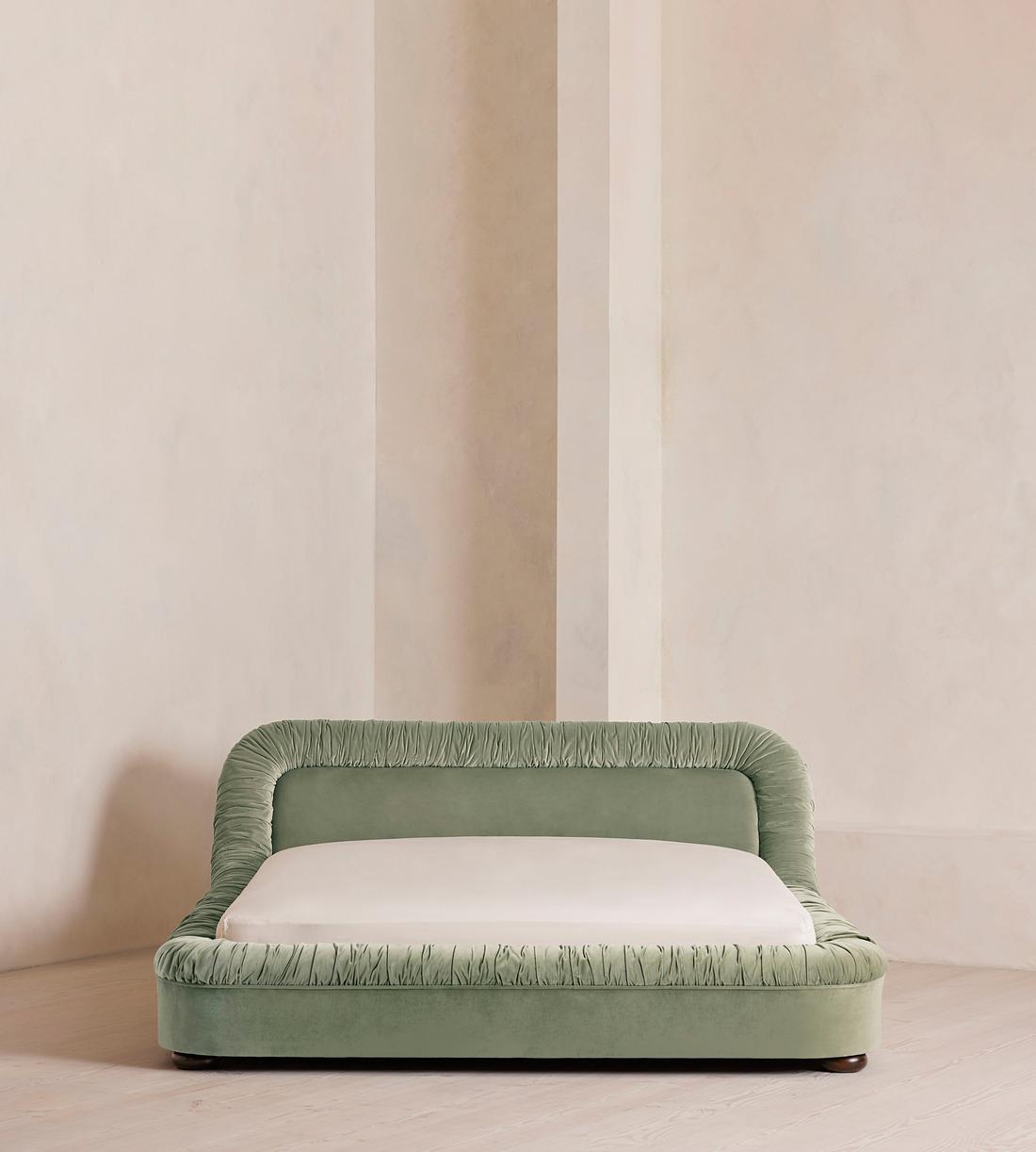 Vara Bed - King - Velvet - Seafoam - UK - Listing - Image 2