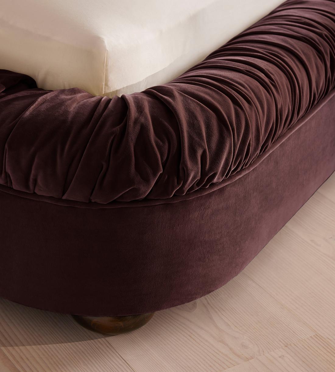 Vara Bed - Emperor - Velvet - Aubergine - UK - Images - Image 4