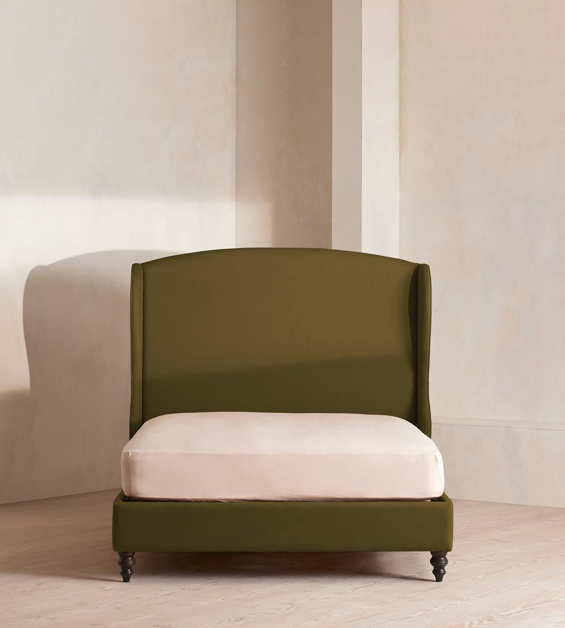 Rivas Bed - King - Linen - Olive - Listing - Image 2
