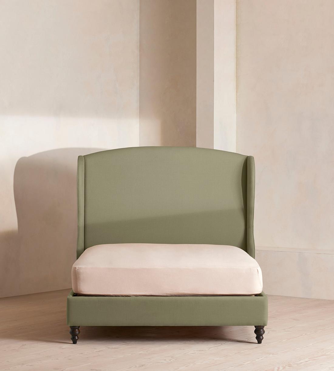 Rivas Bed - King - Linen - Sage - Listing - Image 2