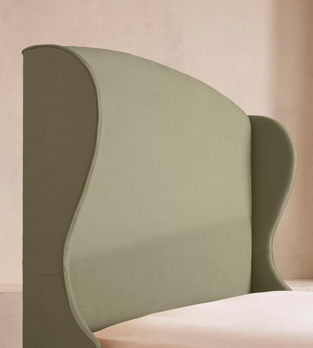 Rivas Bed - King - Linen - Sage - Images - Image 4