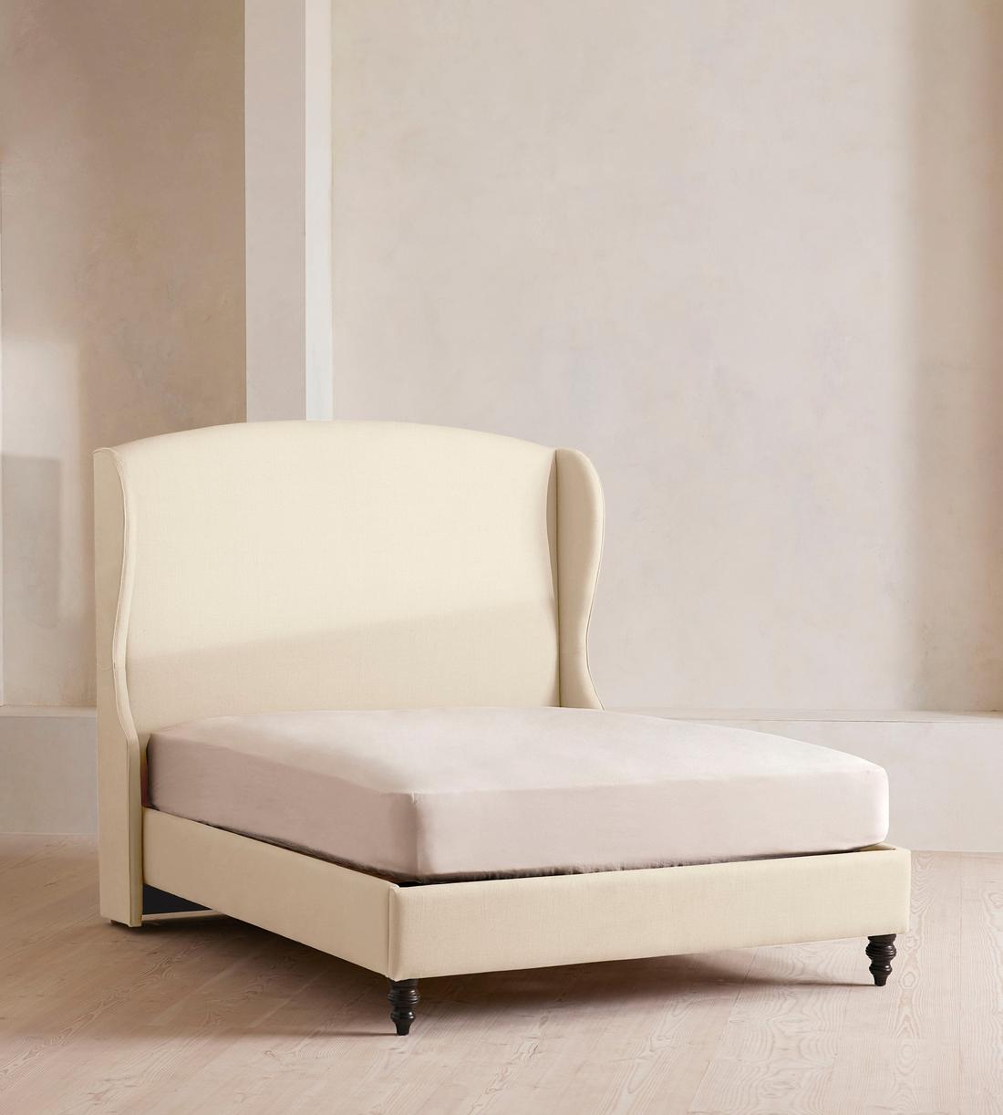 Rivas Bed - King - Linen - Bisque - Listing - Image 1