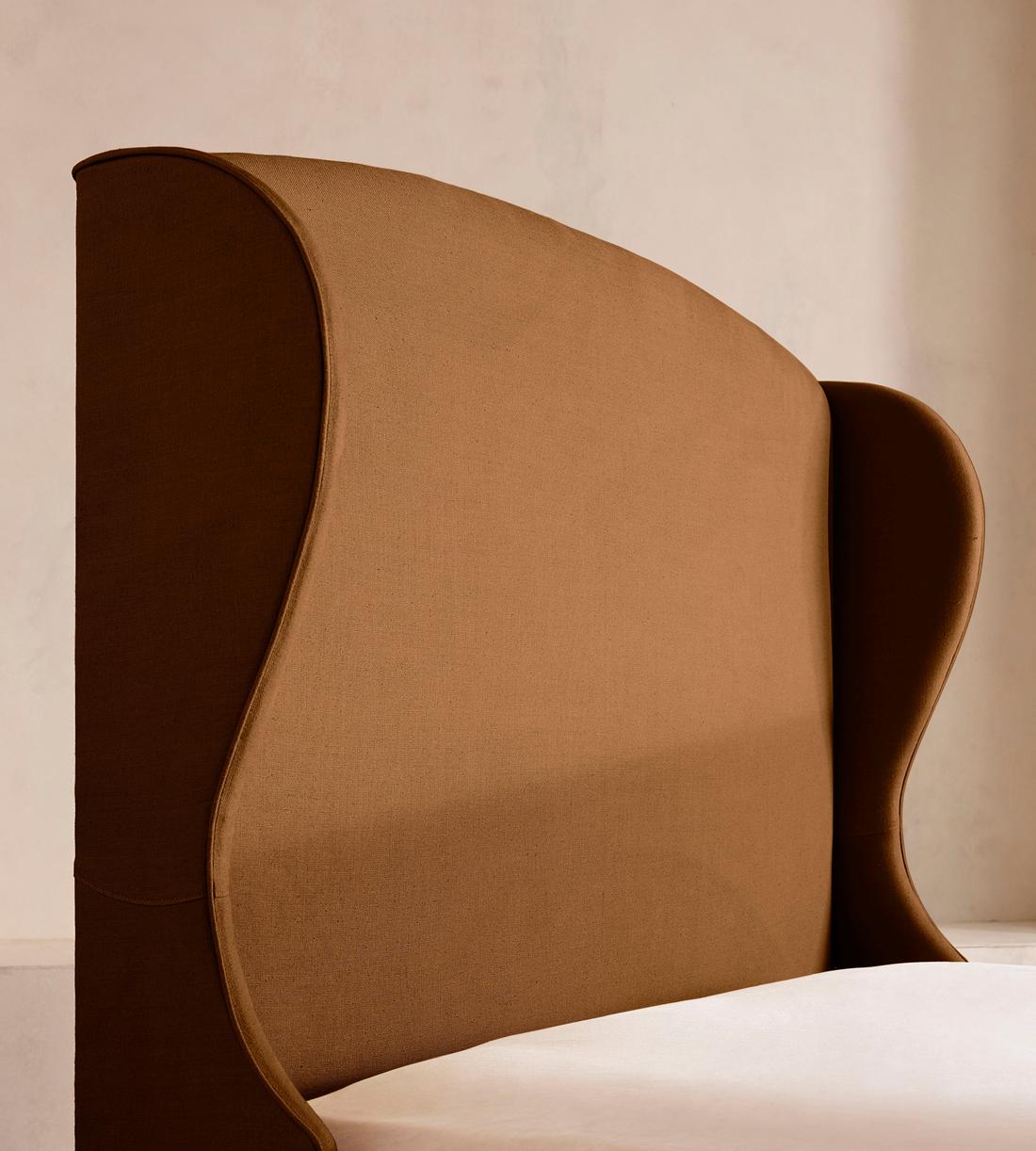 Rivas Bed - Emperor - Linen - Terracotta - UK - Images - Image 4