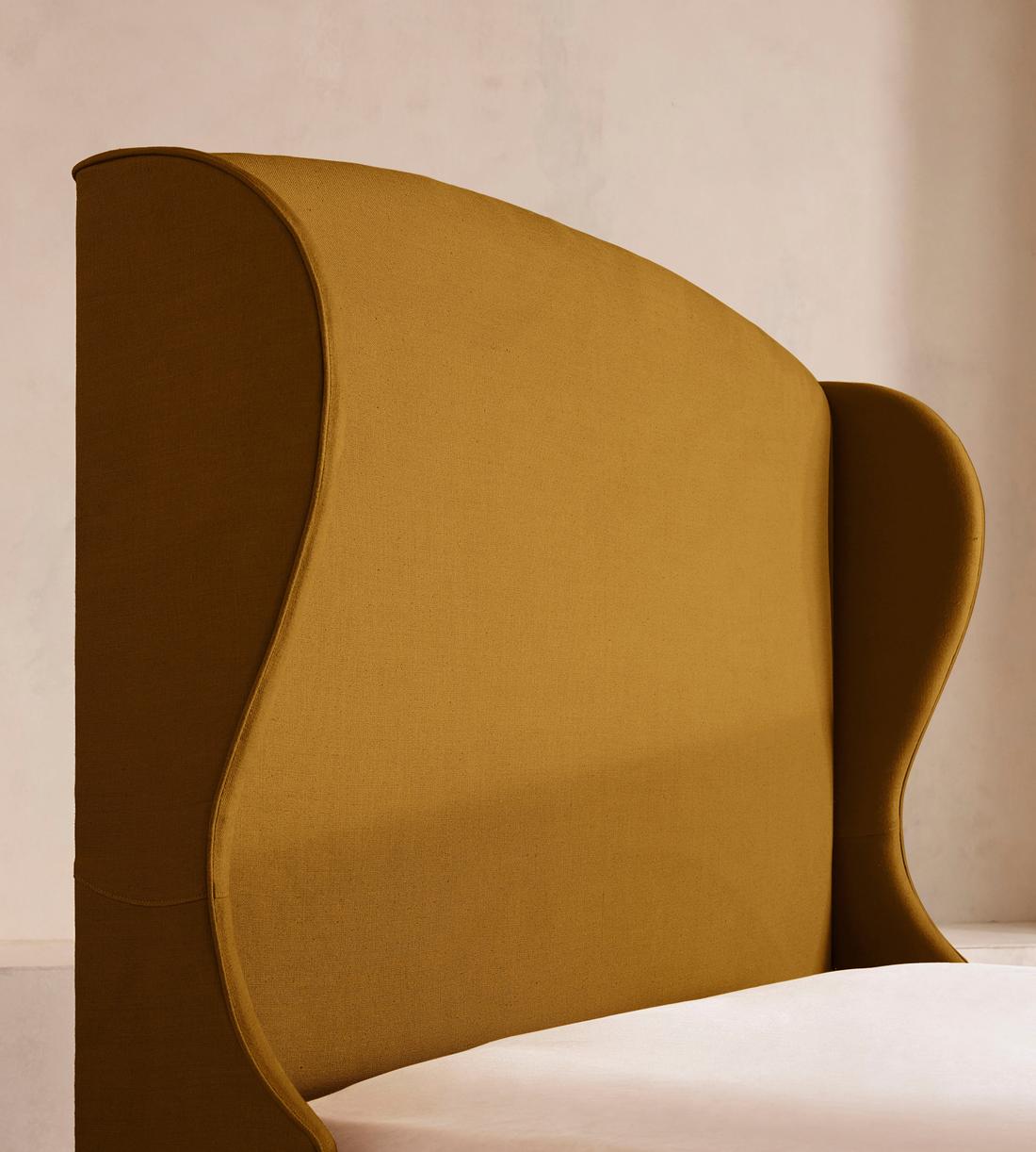 Rivas Bed - King - Linen - Turmeric - UK - Images - Image 4