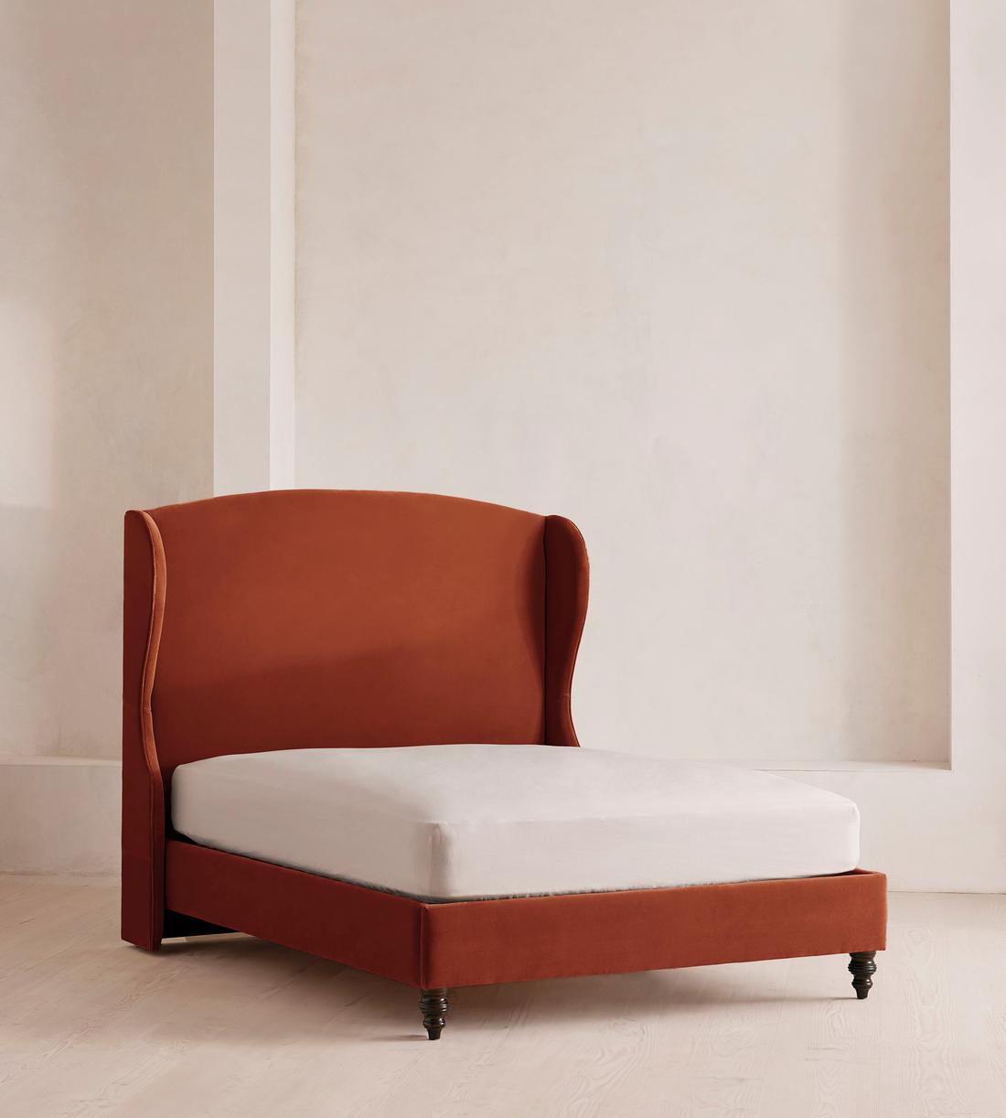 Rivas Bed - King - Velvet Rust - Listing - Image 1