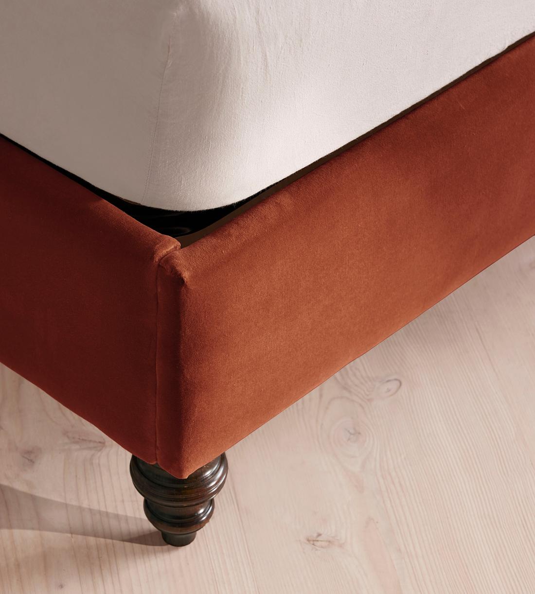 Rivas Bed - King - Velvet Rust - Images - Image 3
