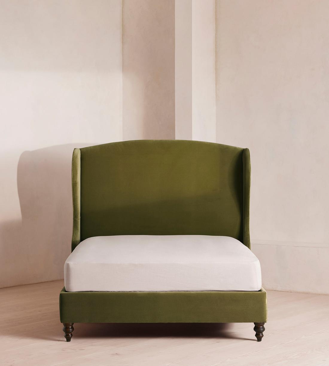 Rivas Bed - King - Velvet - Olive - Listing - Image 2