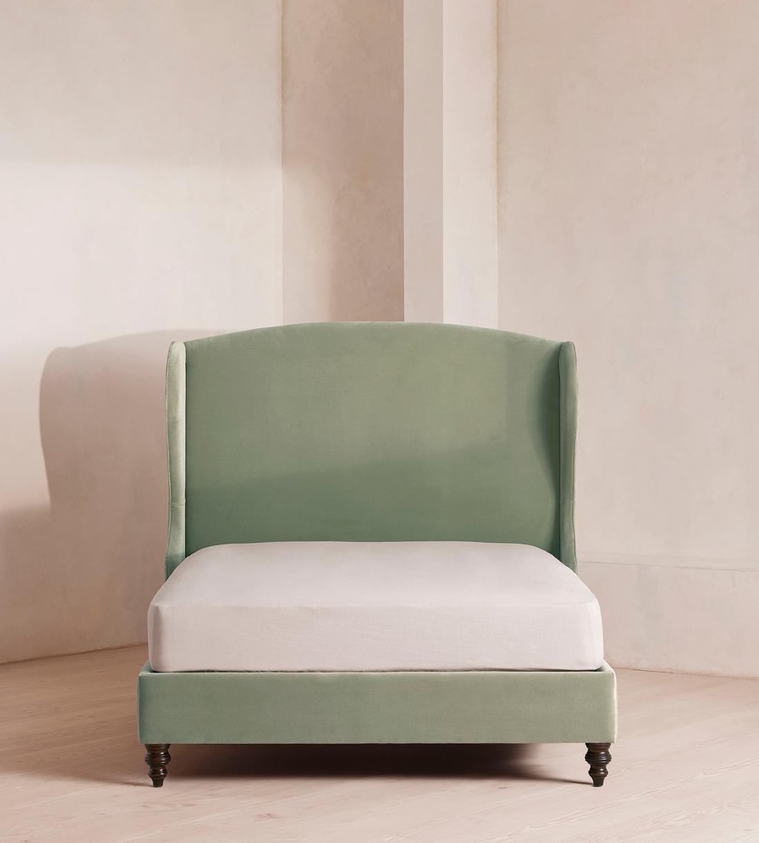 Rivas Bed - Full - Velvet - Seafoam - US - Listing - Image 2