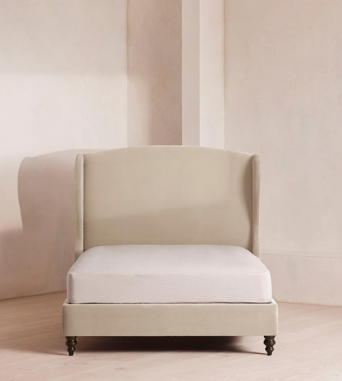 Rivas Bed - King - Velvet - Oyster - UK - Listing - Image 2