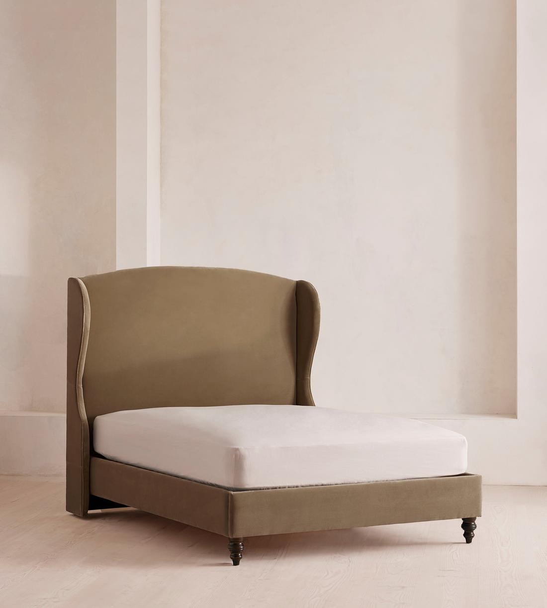 Rivas Bed - King - Velvet - Truffle - UK - Listing - Image 1