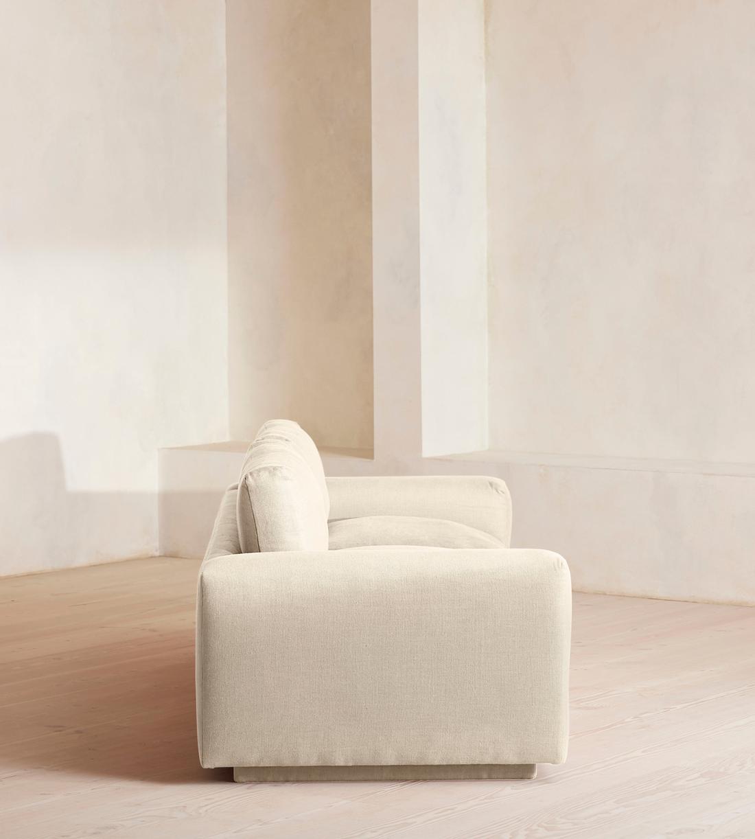 Mossley Three Seater Sofa - Linen - Bisque - US - Images - Image 3
