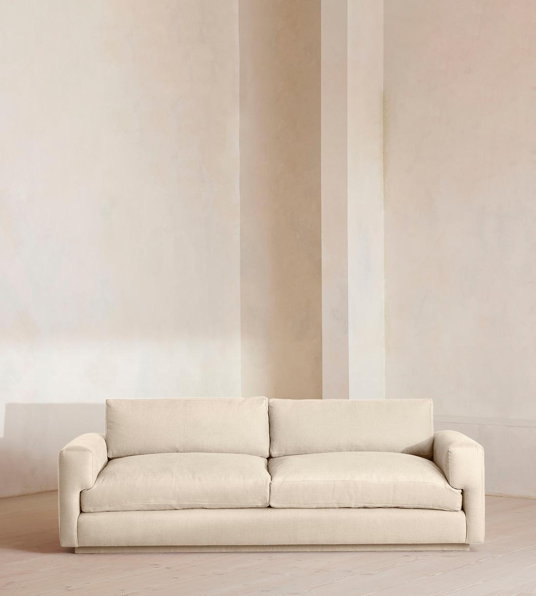 Mossley Three Seater Sofa - Linen - Bisque - US - Listing - Image 1