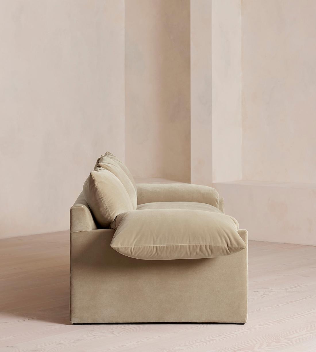 Wyatt Three Seater Sofa - Velvet - Oyster - UK - Images - Image 3