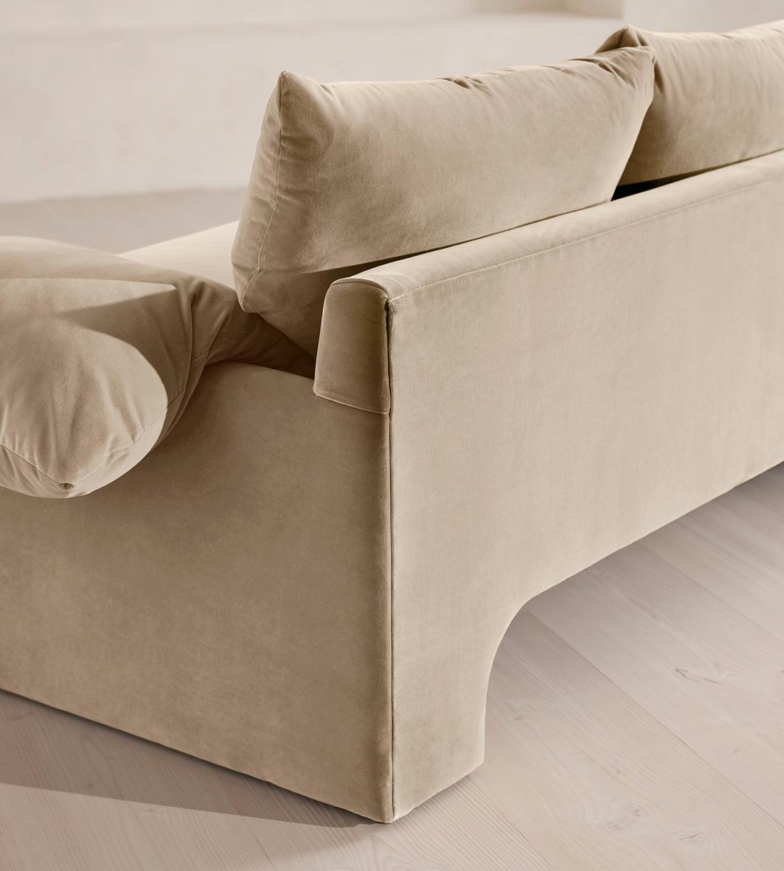 Wyatt Three Seater Sofa - Velvet - Oyster - UK - Images - Image 5