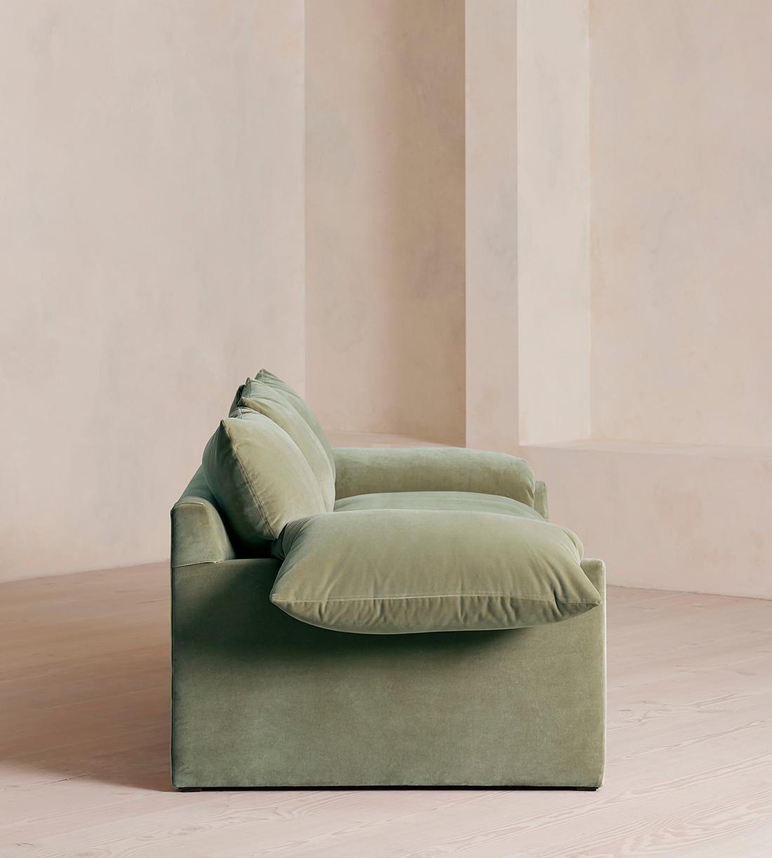 Wyatt Three Seater Sofa - Velvet - Seafoam - US - Images - Image 3